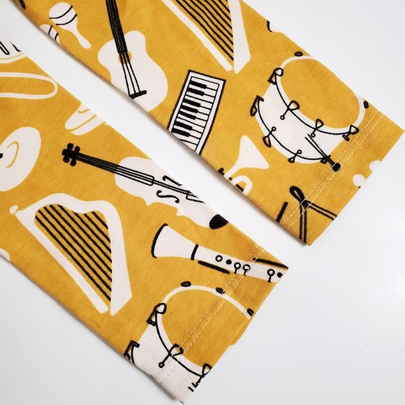 Winter Water Factory Long Sleeve Tee 6 Musical Instruments Organic Cotton Unisex - Picture 5 of 6